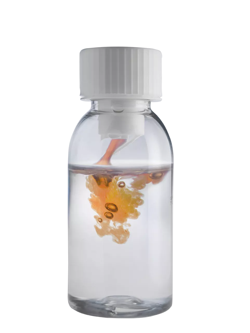 X'Temp activated to pour orange liquid into water