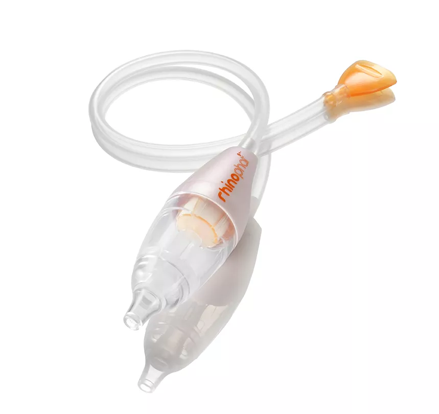 White and orange baby fly with Rinophar branding