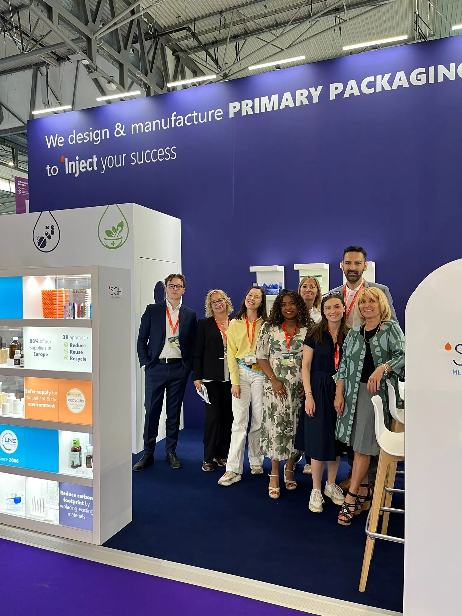 SGH Medical Pharma team at Vitafoods Europe 2025 in Barcelona