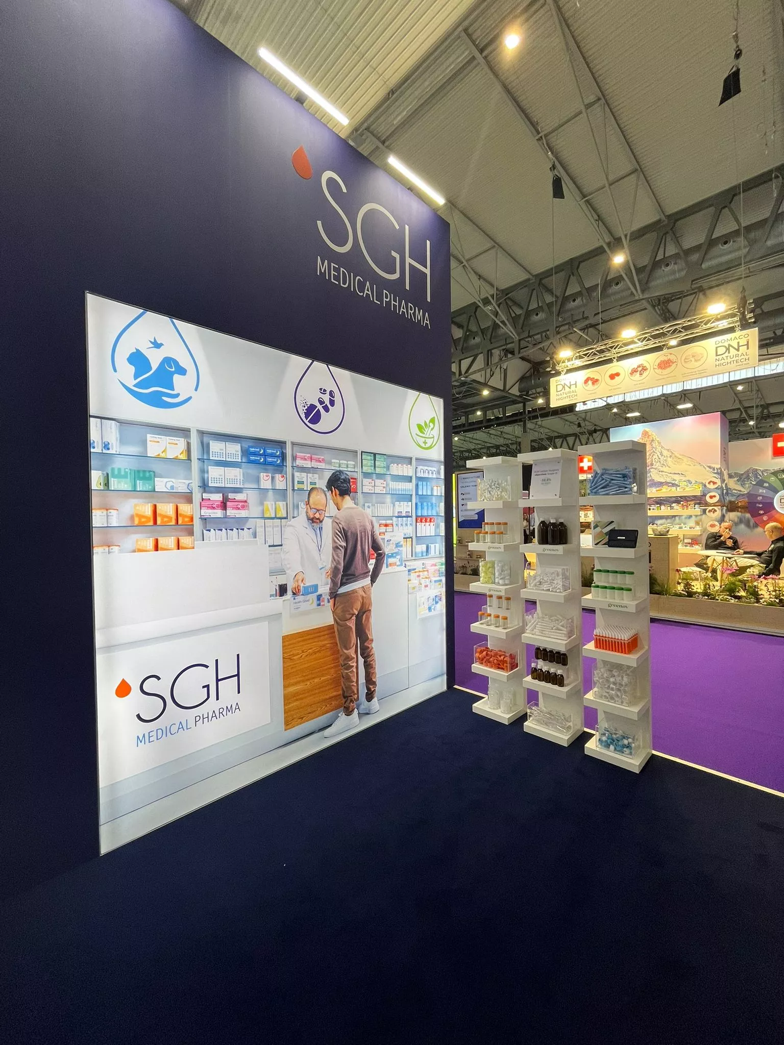 SGH Medical Pharma booth at Vitafoods Europe 2025